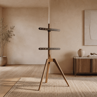 Wood Studio TV Floor Stand