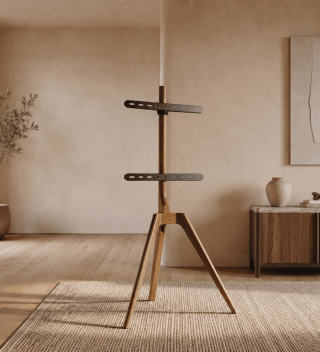 Wood Studio TV Floor Stand