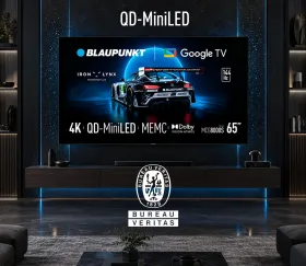 Blaupunkt 65MCG8000S QD-MiniLED Google TV tested by Bureau Veritas