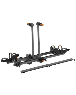 2-Bike Hitch Rack With Angled Rail