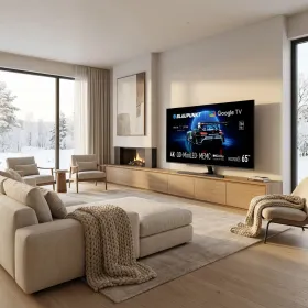 Blaupunkt 65MCG9000S QD-MiniLED Google TV in a living room