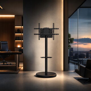 Heavy-Duty Mobile TV Floor Stand