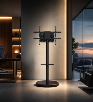 Heavy-Duty Mobile TV Floor Stand