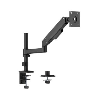 Linear Edge Pole-Mounted Single-Screen Gas Spring Monitor Arm
