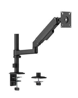 Linear Edge Pole-Mounted Single-Screen Gas Spring Monitor Arm