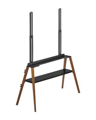 Danish Style TV Floor Stand with storage shelf