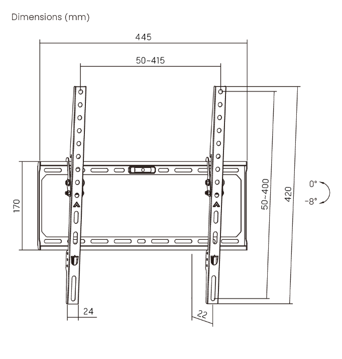 Super Slim Tilt TV Wall Mount