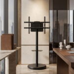 Heavy-Duty Mobile TV Floor Stand