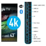 43″ UHD 4K QLED Google TV (43QBG6000S)