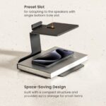 Audio-Pursuit Cantilevered Desktop Speaker Stand Pair
