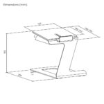Audio-Pursuit Cantilevered Desktop Speaker Stand Pair