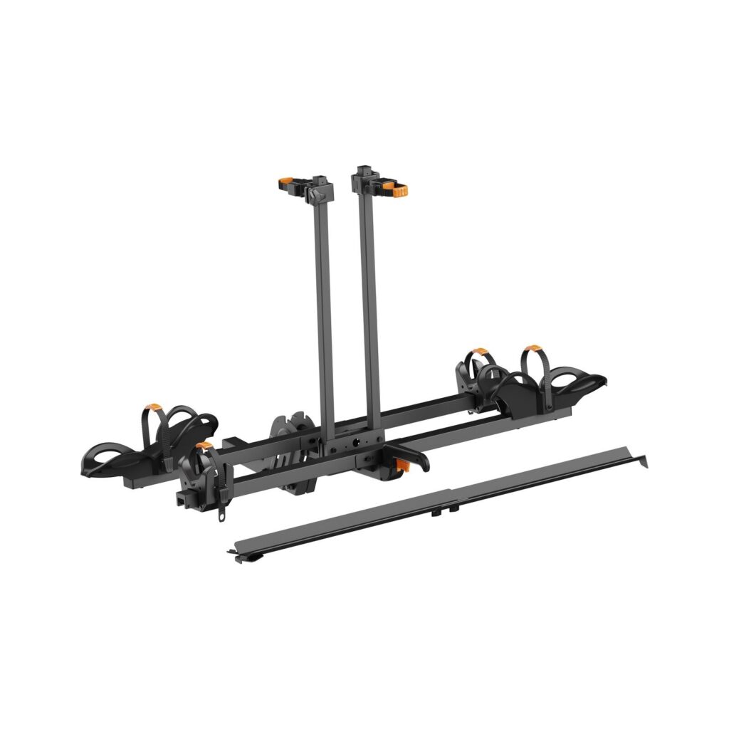 2-Bike Hitch Rack With Angled Rail