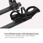 2-Bike Hitch Rack With Angled Rail