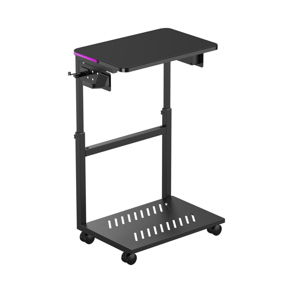 Versatile Mobile CPU Floor Stand with EU Standard Power Strip