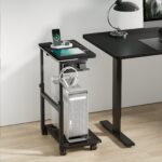 Versatile Mobile CPU Floor Stand with EU Standard Power Strip