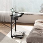 Versatile Mobile CPU Floor Stand with EU Standard Power Strip