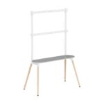 Easel Studio TV Floor Stand with Storage Shelf
