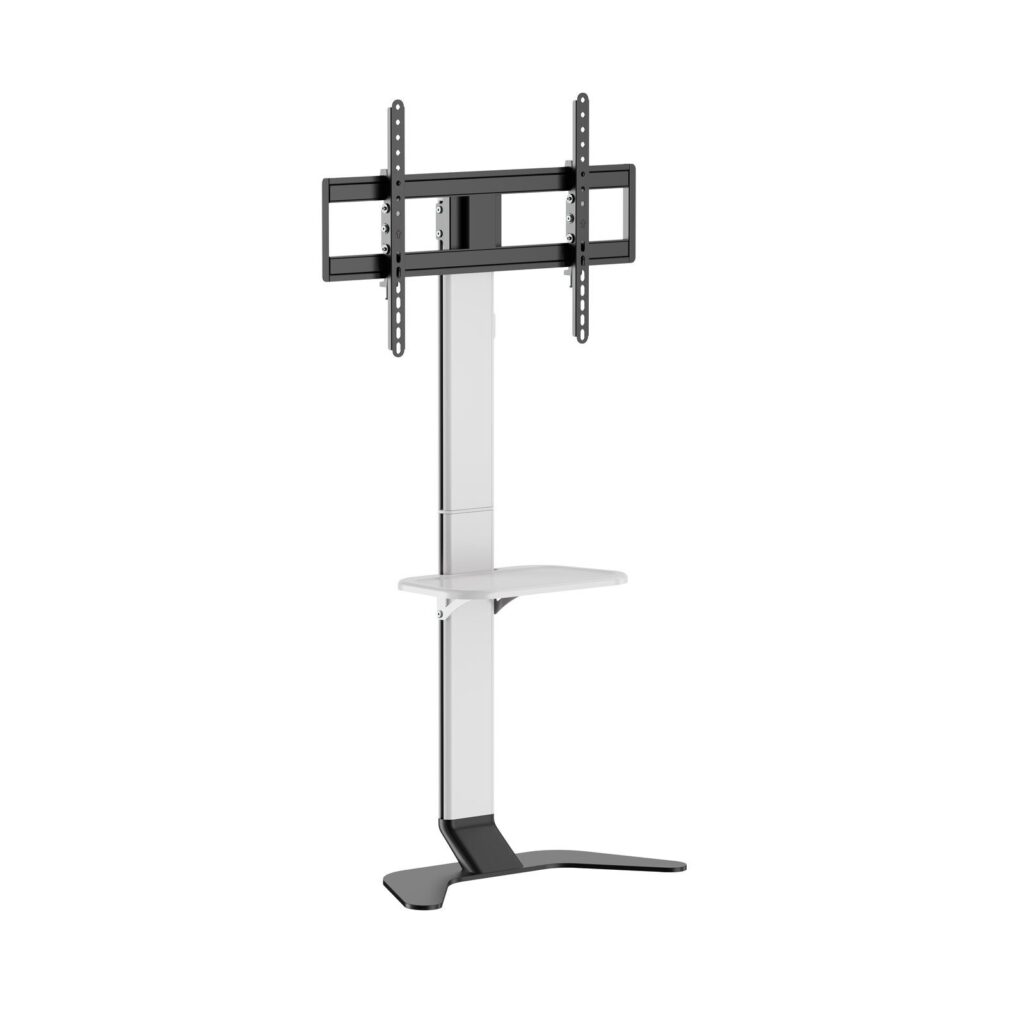 Super Slim TV Floor Stand with Storage Shelf