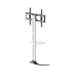 Super Slim TV Floor Stand with Storage Shelf