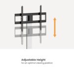 Super Slim TV Floor Stand with Storage Shelf