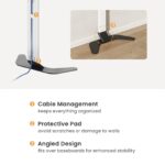 Super Slim TV Floor Stand with Storage Shelf