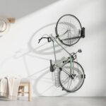 Swiveling Wall-Mounted Bike Rack for Bikes with Commuter Fenders