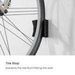 Swiveling Wall-Mounted Bike Rack for Bikes with Commuter Fenders