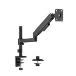 Linear Edge Pole-Mounted Single-Screen Gas Spring Monitor Arm