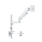 Linear Edge Pole-Mounted Single-Screen Gas Spring Monitor Arm