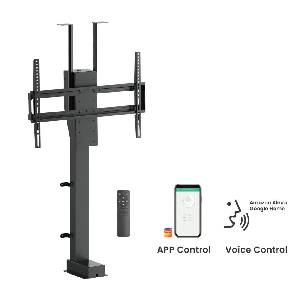Smart Motorized TV Lift Stand with Motorized Swivel