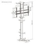Smart Motorized TV Lift Stand with Motorized Swivel