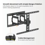 Modern Ultra-Slim Full-Motion TV Wall Mount