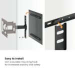 Modern Ultra-Slim Full-Motion TV Wall Mount