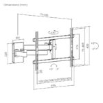 AluFlex Heavy-Duty Full-Motion TV Wall Mount