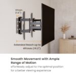 Slim-Profile Heavy-Duty Full Motion TV Mount
