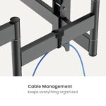 Slim-Profile Heavy-Duty Full Motion TV Mount