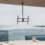 Single-Pole Cost-Effective Heavy-Duty Ceiling Mount for Large TVs