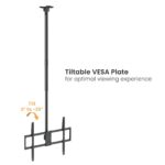 Single-Pole Cost-Effective Heavy-Duty Ceiling Mount for Large TVs