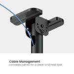 Single-Pole Cost-Effective Heavy-Duty Ceiling Mount for Large TVs