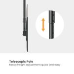 Single-Pole Cost-Effective Heavy-Duty Ceiling Mount for Large TVs
