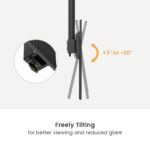 Motorized Swivel TV Ceiling Mount with Stepless Height Adjustment