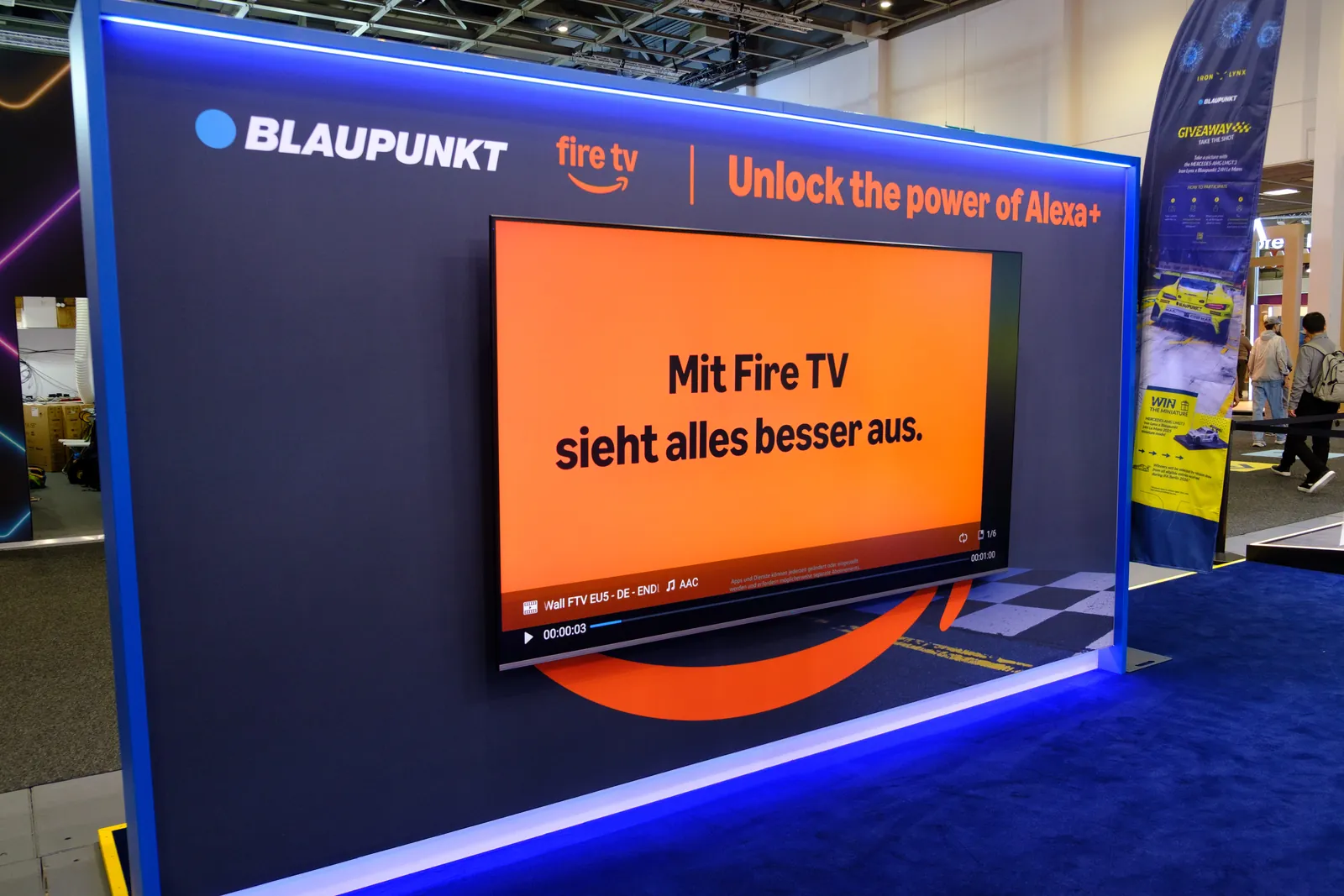 Blaupunkt Fire TV wall at IFA 2026