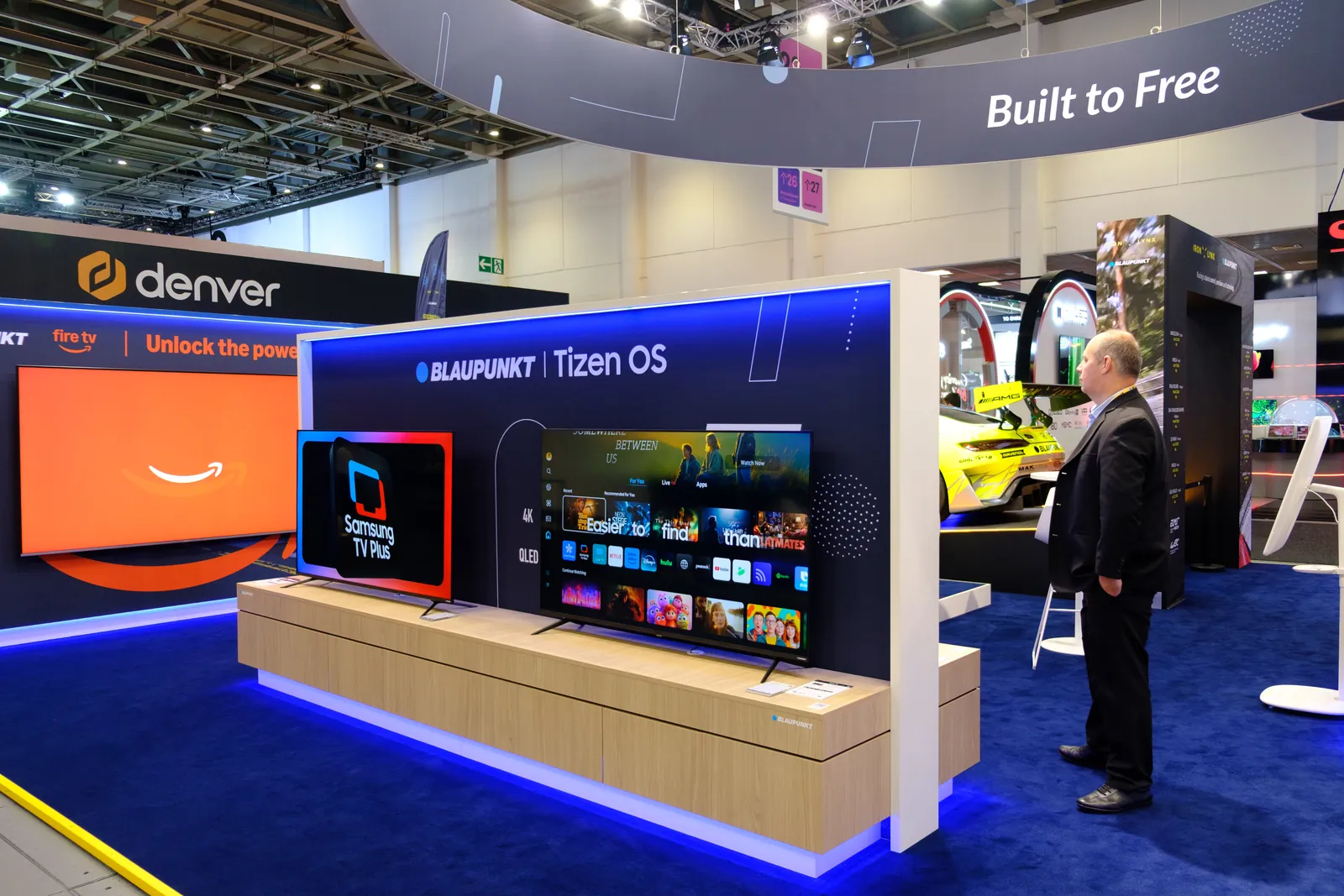 Blaupunkt Tizen OS TVs on the Blaupunkt stand at IFA 2026
